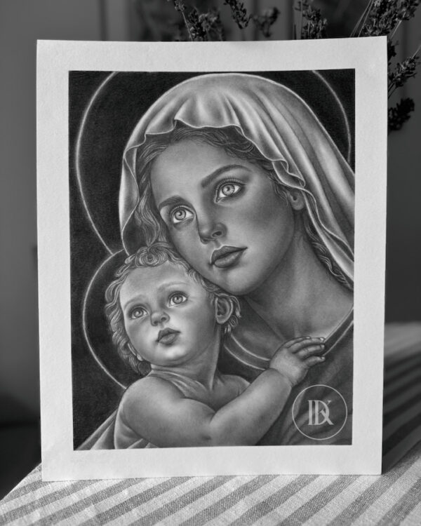 Blessed Mother and Child Jesus Print